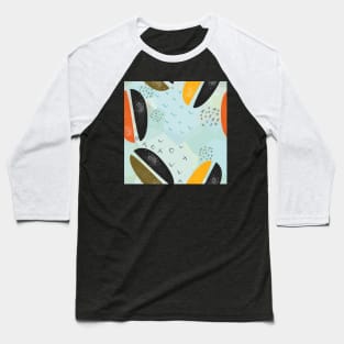 Terracotta Abstract Baseball T-Shirt